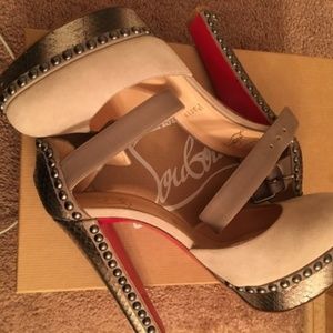 Christian Louboutin - Luxura 140 suede/watersnake